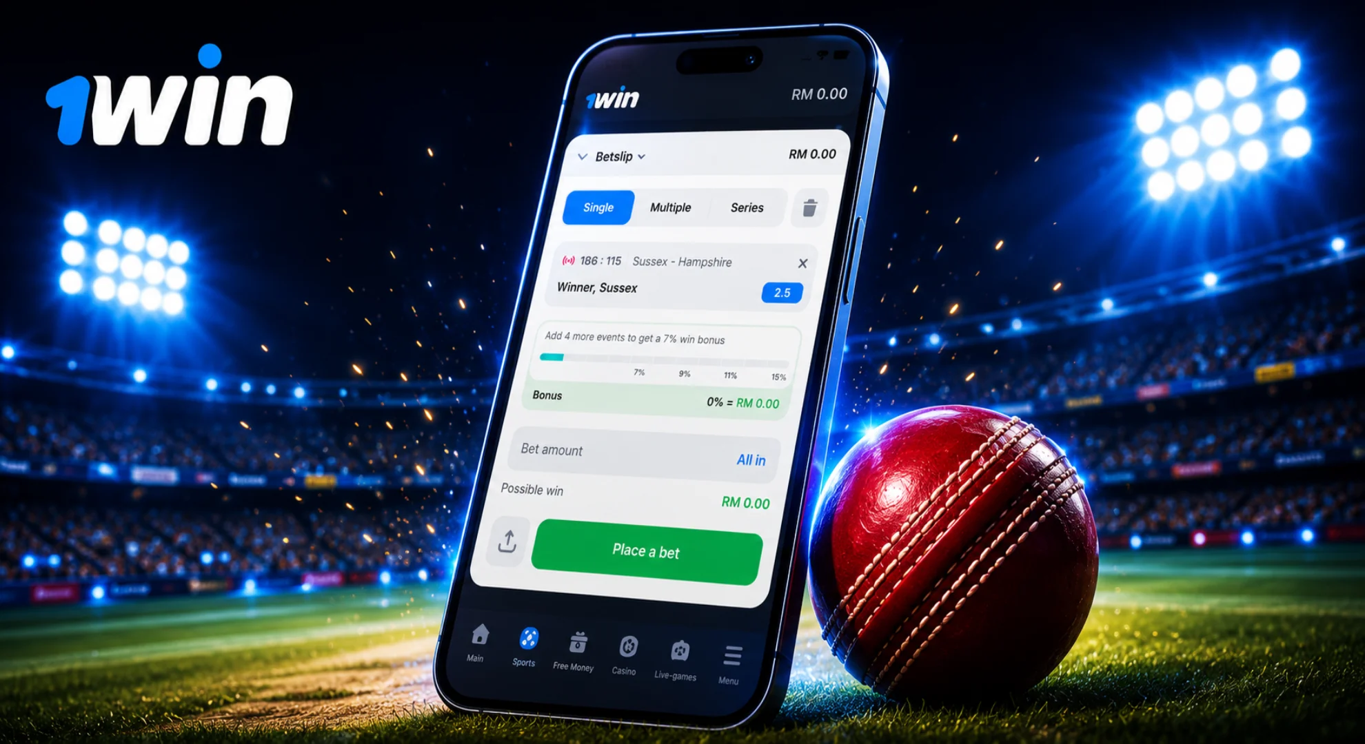 Step-by-step guide on how to place your first cricket bet on 1win Pakistan